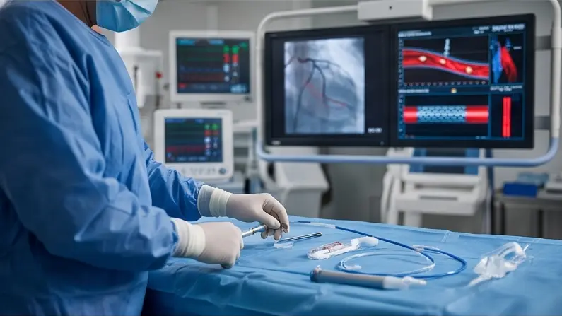 Emergency primary angioplasty and stenting PCI inside Cath Lab at Star Hospital Akhri Bypass Varanasi