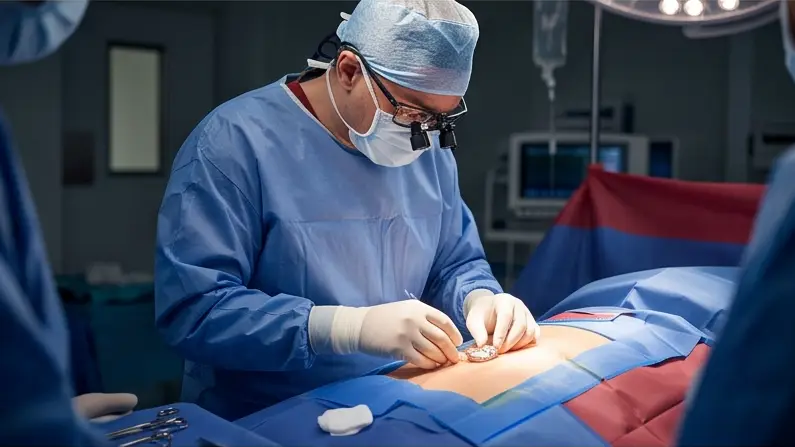 Dr Gopal Krishna Rai performing permanent pacemaker implantation PPI surgery in Varanasi Star Hospital
